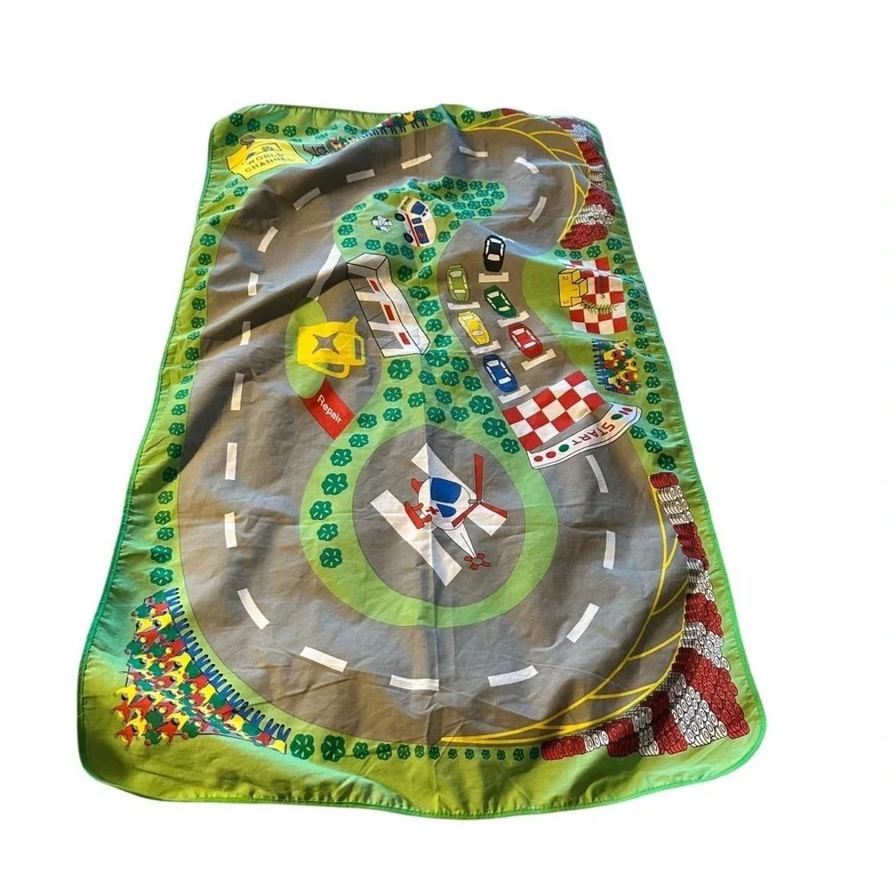 Kids Race Track Play Mat/Sheet